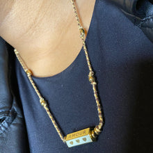 Charger l&#39;image dans la galerie, Collier cylindre gold

